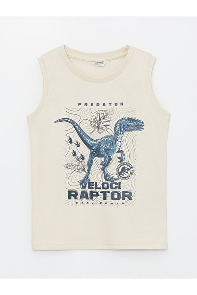 LC Waikiki قميص داخلي مطبوع برقبة دائرية للأولاد