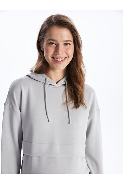 LC Waikiki Plain Long Sleeve Maternity Hoodie