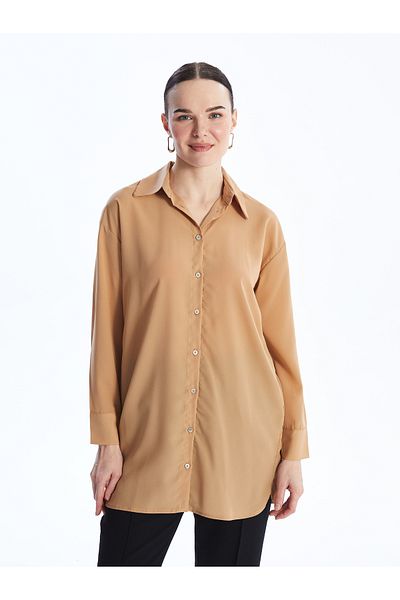 LC Waikiki Oversize Γυναικείο πουκάμισο τουνίκ - Μασίφ μακρυμάνικο