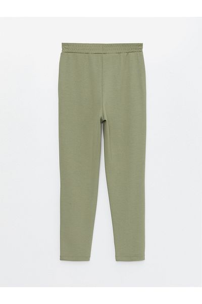 LC Waikiki Gerade Interlock-Jogginghose für Damen mit elastischem Bund
