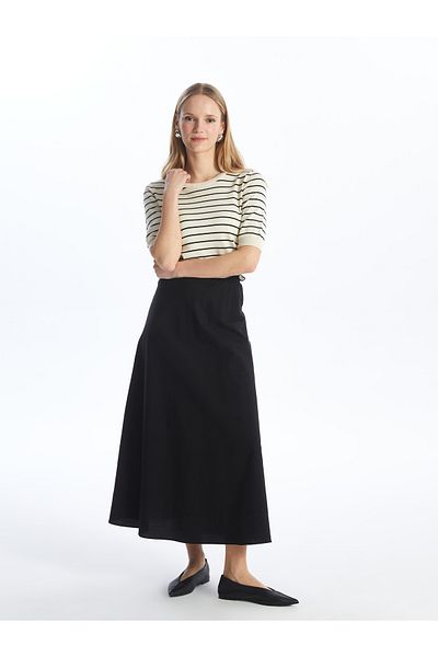 LC Waikiki Gerader Damenrock – elastische Taille