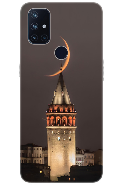 Oneplus Nord N10 5G (BE2029) Uyumlu Kılıf Desen Baskılı Silikon Galata Kulesi STK:673 CP-xE2u80s