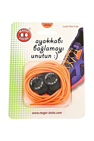 Magiclocks Magic Locks Turuncu Elastik Ayakkabı Bağcığı - 14A2