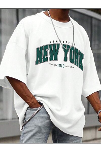 BEETON Μπλουζάκι New York 1513 - Μπλουζάκι με κοντό μανίκι με λαιμόκοψη σε λε...