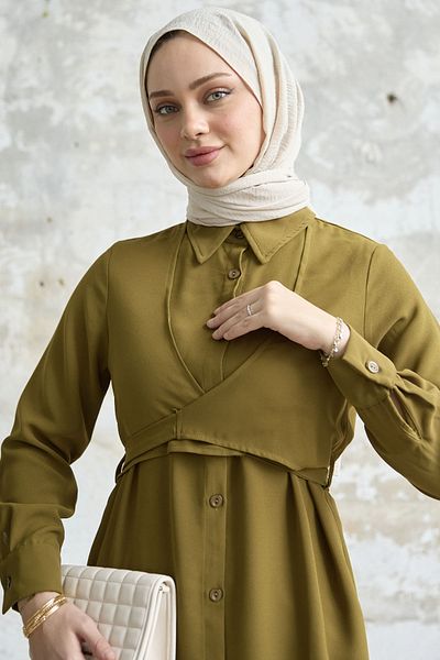 InStyle Front Tie Double Set - Pistachio Green