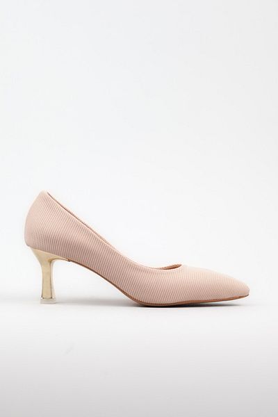 Adım Adım Women's Beige Color Heeled Shoes