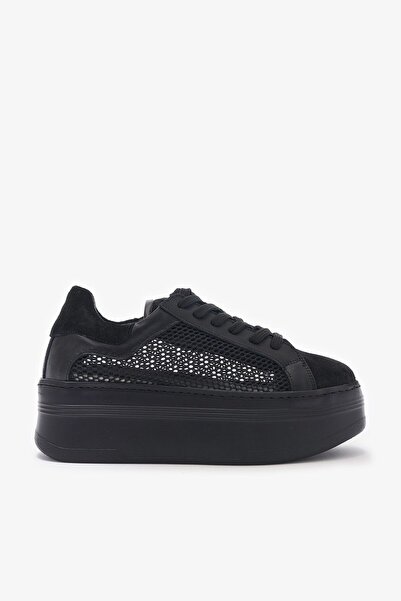 Louis Cardy Zita Siyah Hakiki Deri Kadın Sneakers