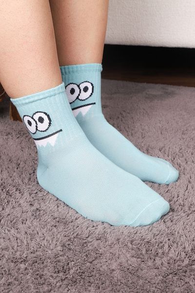 Esinti Women's Men's Socks Children's Socks Long Sports Socks Patterned Socket Socks Colorful Socks 3 Pieces
