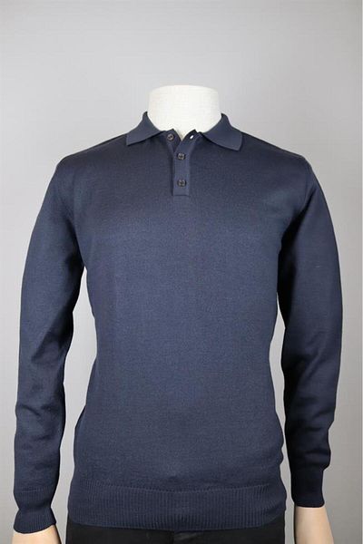 Nehir 234500106 NEHİR BASIC POLO KNITWEAR NAVY BLUE