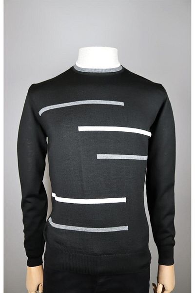 Nehir 234102201 RIVER O-COLLAR KNITWEAR BLACK