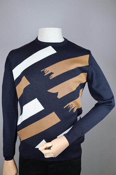Nehir 234102801 RIVER O-NECK KNITWEAR NAVY BLUE