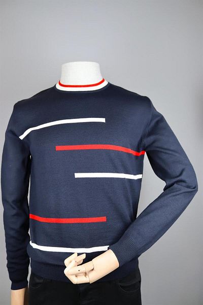Nehir 234102201 RIVER O-COLLAR KNITWEAR NAVY BLUE