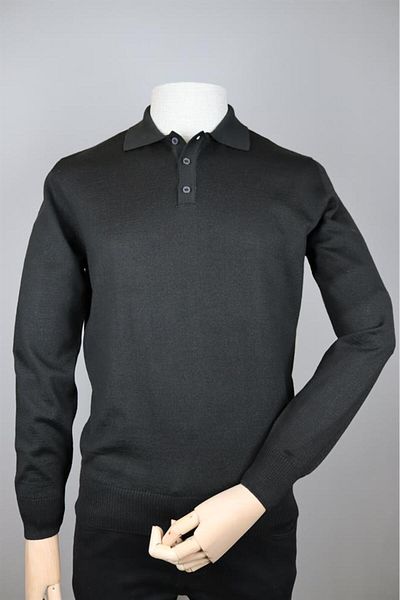Nehir 234500106 NEHİR BASIC POLO KNITWEAR BLACK