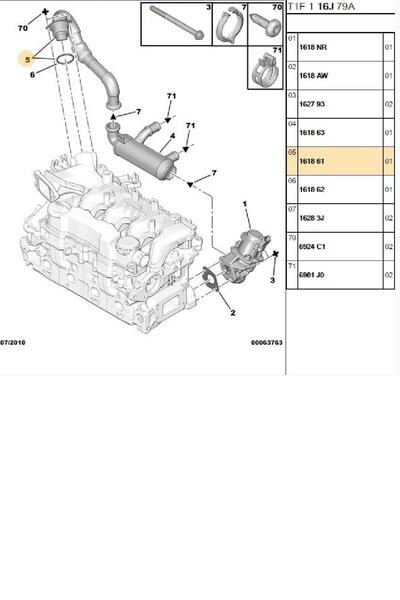 PSA Egr Soğutucu 308 Tepee C4 Berlingo B9 Cmax DW6TED4 (161863) Uyumlu