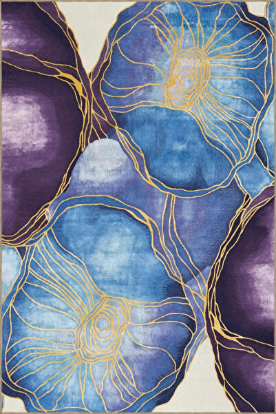 Rugs Modern Halı Лилаво-синьо тематичен абстрактен призматичен шарен креативе...