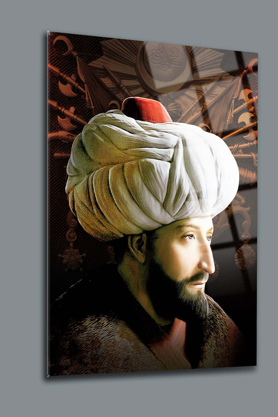 SRD Concept Fatih Sultan Mehmet İstanbul Cam Tablo-Osmanlı Tablosu-Padişah Ta...