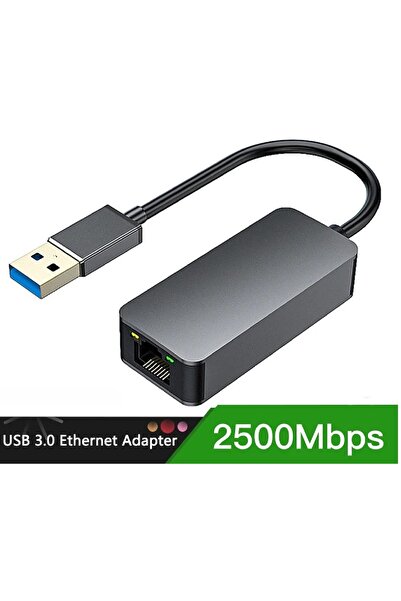 Alfais 4743 Usb To Ethernet 2500Mbps 2.5G Lan İnternet Çevirici Dönüştürücü Adaptör