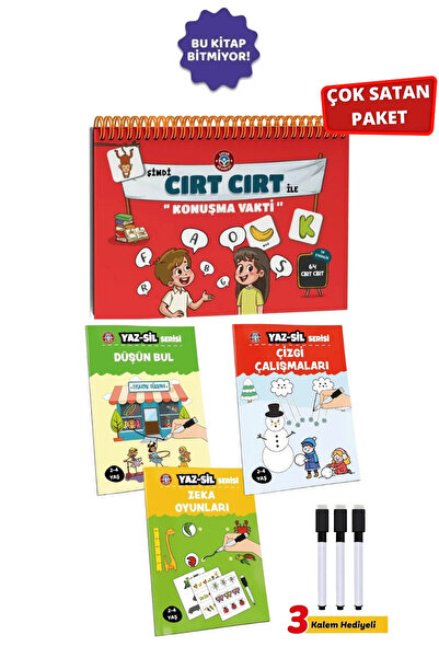 Çocuk Akademi Cırt Cırt ile Konuşma Vakti ve Yaz Sil Serisi-2