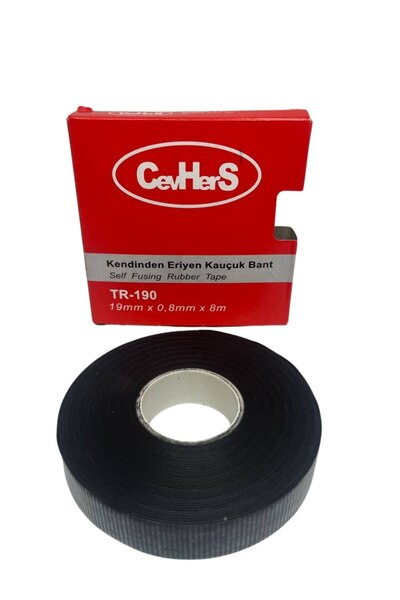 CEVHER Kendinden Eriyen Kauçuk Bant 19mm 8 Metre Elektrik Bandı