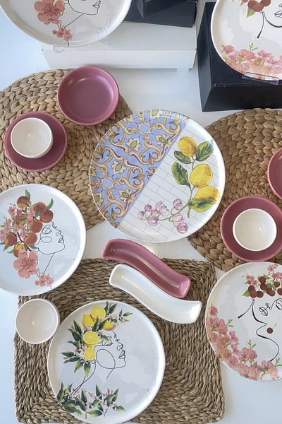 Keramika 16 Piece Breakfast Set for 6 People