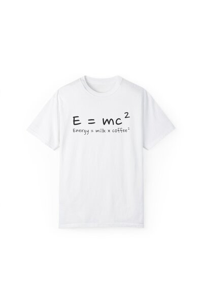 Eastek e=mc2 طاقة أينشتاين = حليب × قهوة تي شيرت