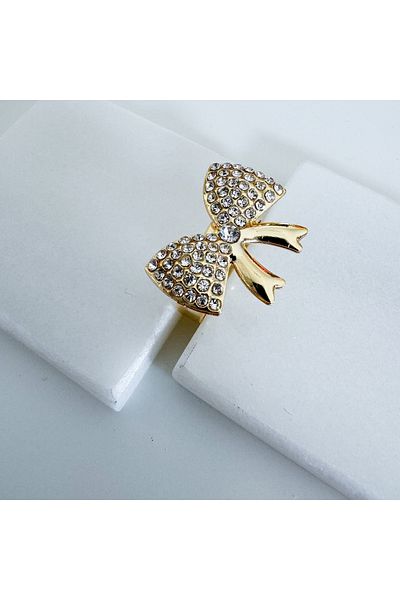 CHARMLUCKY Jewelled Bow Ring