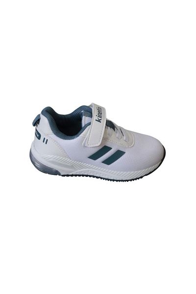 Kinetix KINETIX Boy's White Navy Blue Mesh Velcro Lighted Casual Sneakers