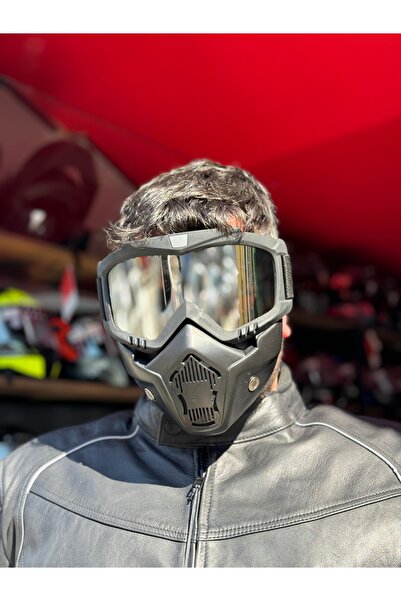 IXANN Motosiklet Jet Maske, Maske, Jet Maske
