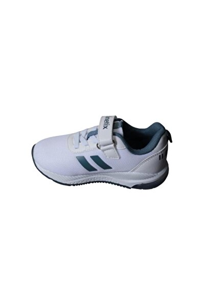 Kinetix KINETIX Boy's White Navy Blue Mesh Velcro Lighted Casual Sneakers