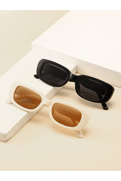 KAMPANİX New Season 2-Piece Vintage Unisex Sunglasses Set
