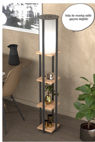 Genel Markalar YILDIZLI RAFLI KİTAPLIKLI ATLANTİK ÇAM LAMBADER 4001A