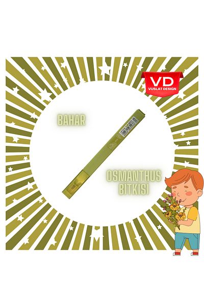Vuslat Design Scented Highlighter Flower Scented Brush Tip Pen Highlighter Marker Pen