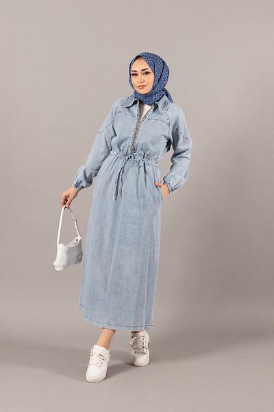 Stilife Babs Denim Dress Blue