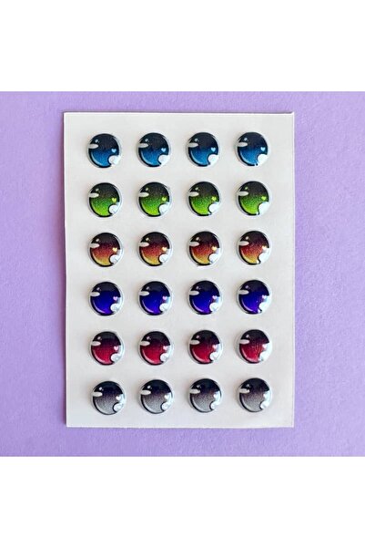 Smarta Reçine Göz RG03 7  mm Çap 24 Adet