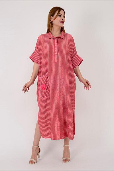 Rabiossa Rochie de damă cu dungi boeme