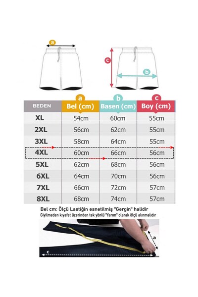 marufshop Erkek  Büyük Beden 100-156 Kilo Arası İçin Uygun Kargo Cepli Gabardin Şort Lacivert