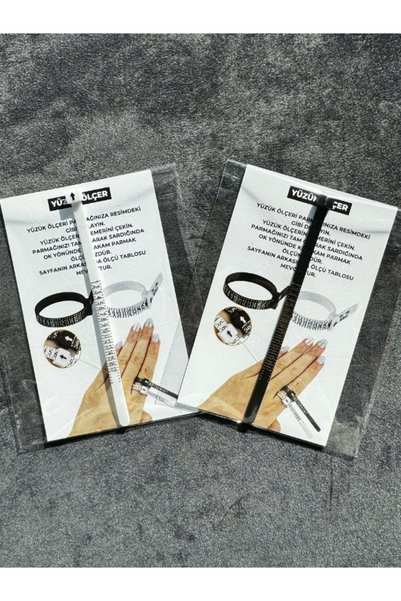 Hugdesign 2 Pack Black And White Ring Sizing Meters, Finger Sizer, Ring Sizer, Ring Measuring, Ring Scale