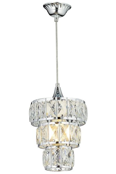 NisaLuce Crystal Chandelier-Chrome