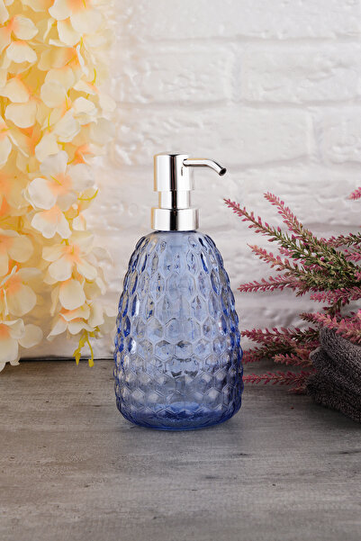 ANGDESİGN Angdesign Drop Glass Liquid Soap Dispenser - Bead Blue