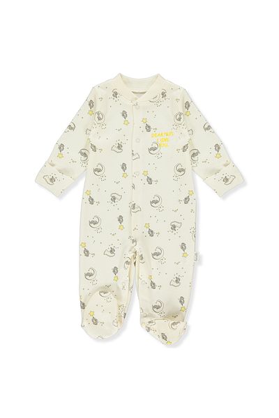 Bebetto INTERLOK BOOTIES JUMPSUIT (SLEEPY CUTE) T 3545