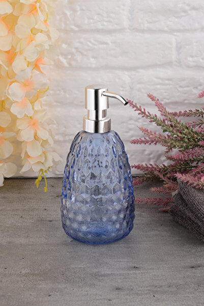 ANGDESİGN Angdesign Drop Glass Liquid Soap Dispenser - Bead Blue
