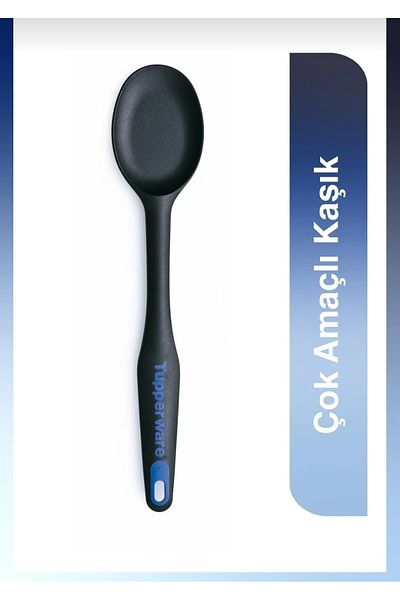 Tupperware Black and Blue Multi-Purpose Feeding Spoon - 1 Piece