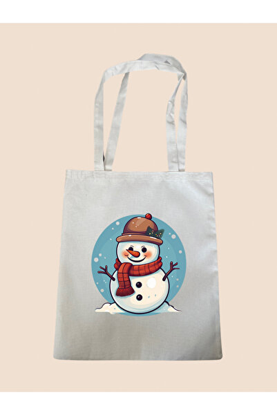 lili hediyelik Сумка з принтом «Сніговик» - велика жіноча сумка через плече