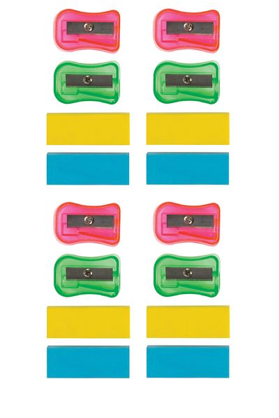 Parrot 8 Kalemtras + 8 Eraser Set