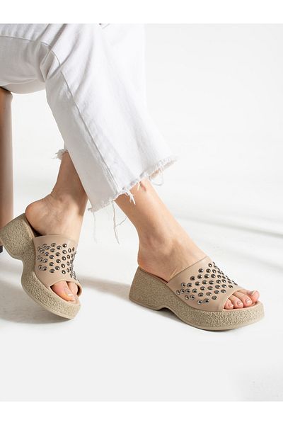 Alemdar Shoes Γυναικείες παντόφλες ESTER Mink