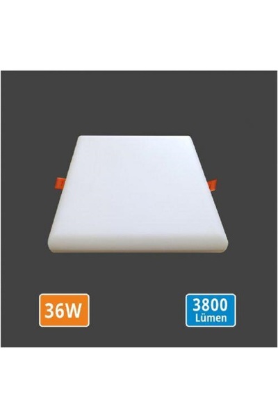ERBAY 6500K Beyaz 36W Kare  Ayarlı Çerçevesiz Yüksek Işık Led panel