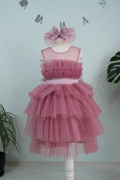 Melis Çocuk Girl's Evening Dress Dress Wedding Dress