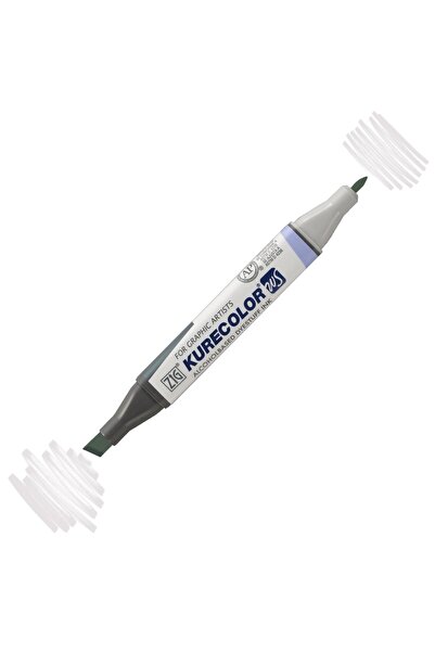 Zig Zig Twin S Graphic Drawing Marker Pen 801 Light Gray