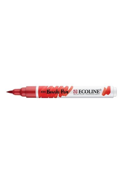 Talens Ecoline 334 Scarlet Brush Tip Pen