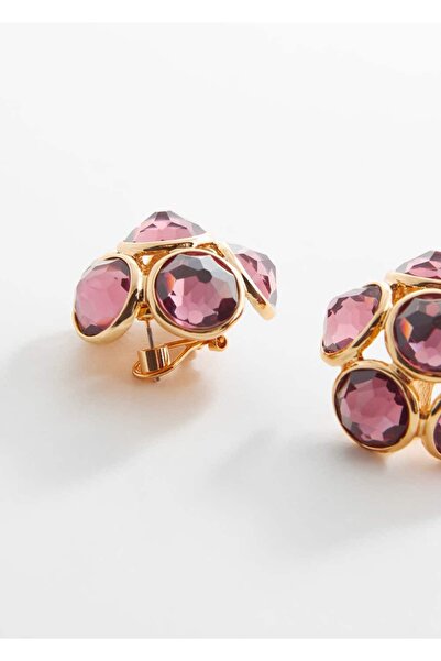 MANGO Woman Kristal boncuklu küpe